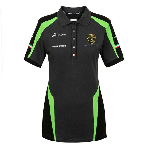 LAMBORGHINI 2020 Squadra Corse Mens Team Polo Shirt Black XXXL